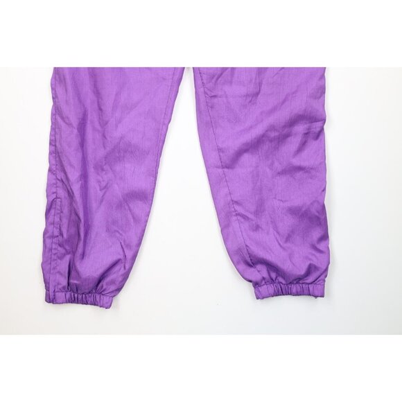 Vtg 90s Streetwear Womens Large Abstract 2 Piece Windbreaker Track Suit Joggers - Picture 14 of 16